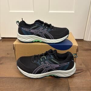 ASICS Women’s Gel-Venture 9 Black/Digital Violet size 9.5D (WIDE)